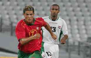 Cristiano Ronaldo foi com a Seleção Portuguesa para Atenas-2004, mas caiu ainda na fase de grupos