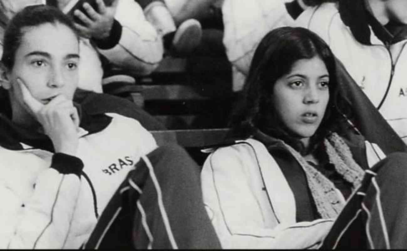 Isabel e Jaqueline, dois cones da Seleo Brasileira Feminina de Vlei, na Olimpada de Los Angeles'1984