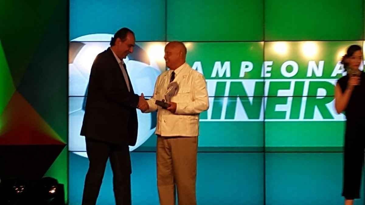 Alexandre Kalil, prefeito de Belo Horizonte, e Reinaldo, ex-atacante do Atltico