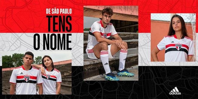 Em março, o São Paulo lançou uniforme para a temporada 2021. Assinado pela Adidas, ele é vendido por R$ 279,99.