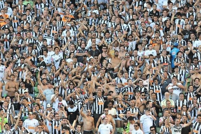 Torcedores do Atl�tico no Independ�ncia na partida contra o Flamengo pelo Brasileiro