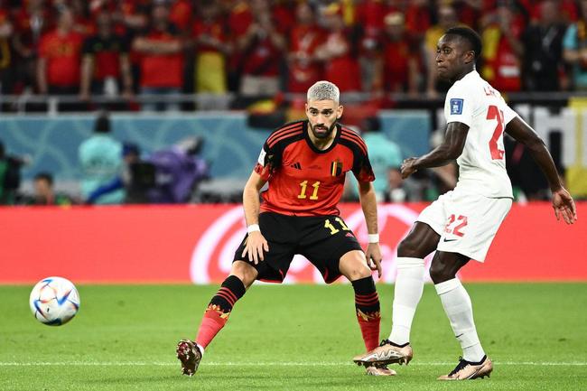 Fotos do jogo entre Bélgica e Canadá pelo Grupo F da Copa do Mundo