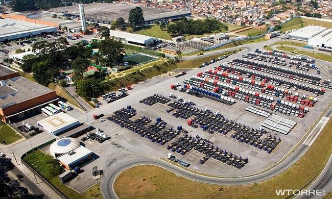 Sede da Scania, montadora de caminhes e nibus, em So Bernardo do Campo-SP