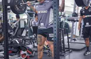 Treino do Atltico na Cidade do Galo, na manh desta tera-feira (11/10).