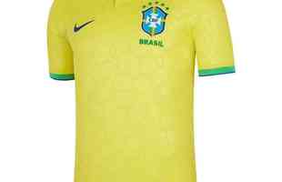 A tradicional camisa I amarela da Seleo Brasileira para o Mundial do Catar foi produzida pela Nike