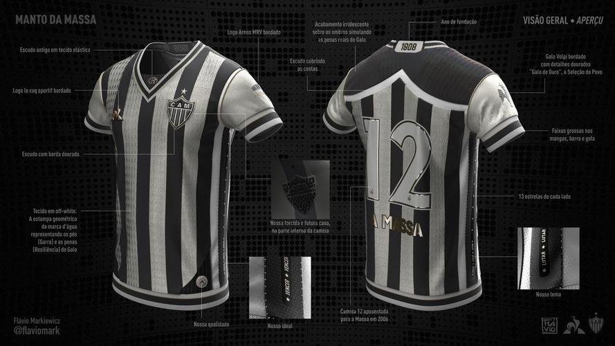 Camisa desenhada por Flvio Markiewicz ganhou o concurso 'Manto da Massa'