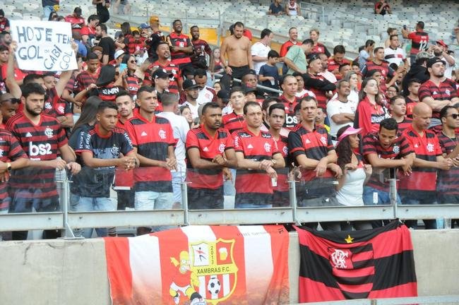 Torcida do Flamengo na partida contra o Atl�tico, no Mineir�o, em Belo Horizonte, em jogo pelo Campeonato Brasileiro