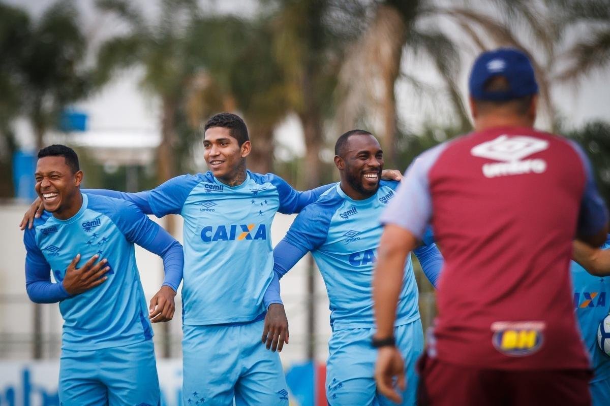 Fotos do treino do Cruzeiro desta sexta-feira, na Toca da Raposa II (Vinnicius Silva/Cruzeiro E.C)
