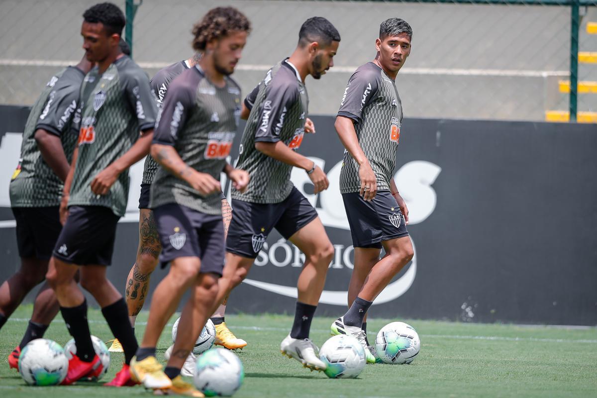 Treino do Atltico nesta tera-feira, na Cidade do Galo