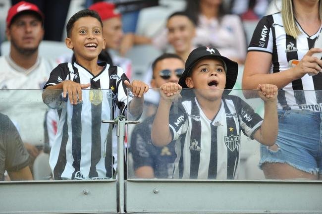 Fotos da torcida do Atltico, no Mineiro, durante a partida de volta da semifinal do Campeonato Mineiro, contra a Caldense