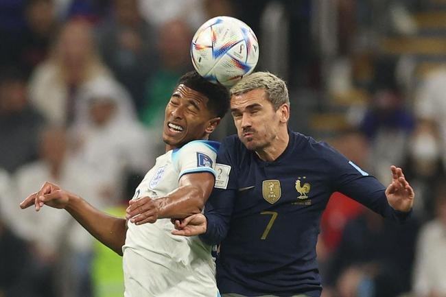 Fotos do duelo entre Inglaterra e Frana, pelas quartas de final da Copa do Mundo, no estdio Al Bayt, em Al Khor