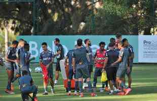 Jogadores do Atltico treinaram na tarde desta quinta-feira, dia seguinte ao empate por 0 a 0 com a Chapecoense