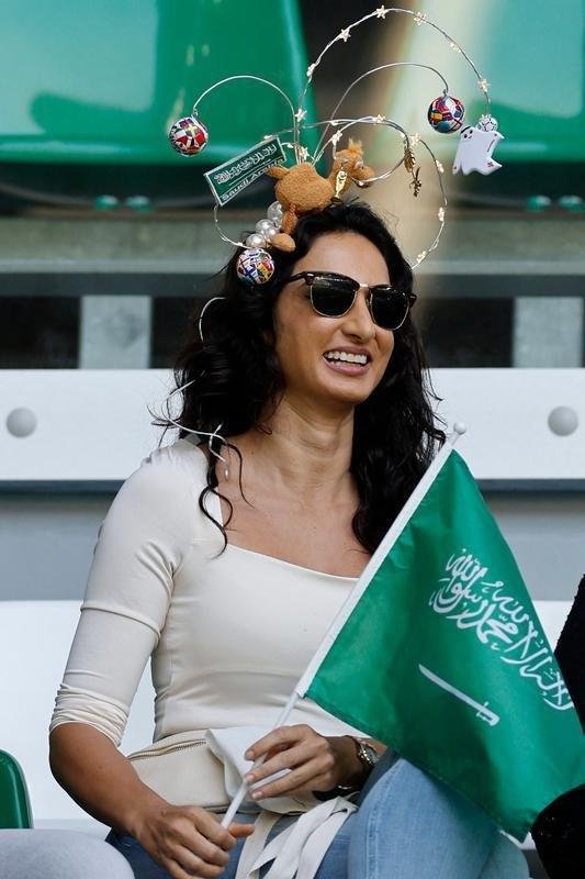 Polnia x Arbia Saudita: fotos da torcida no jogo da Copa do Mundo