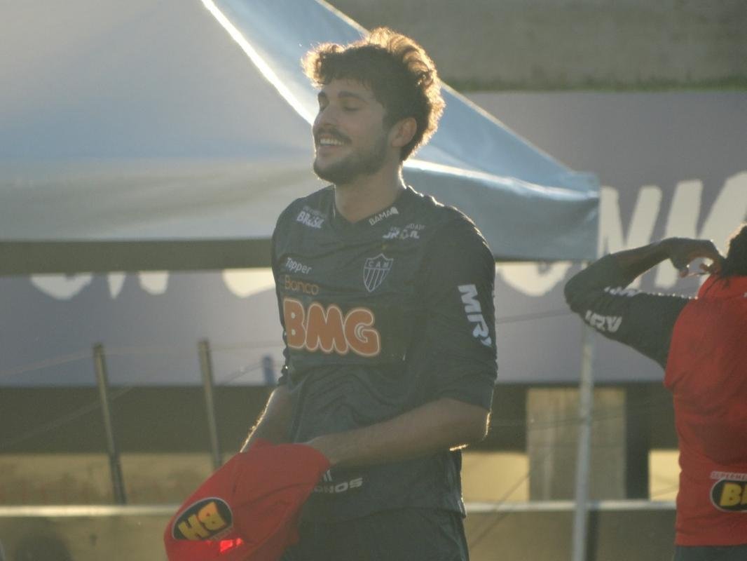 Fotos do treino do Atltico no Paraguai