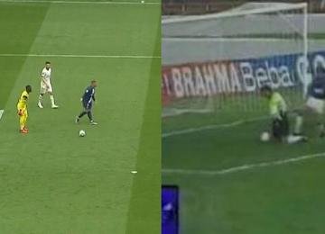 Atacante do PSG aproveitou bobeira de goleiro Mvogo, do Lorient, e protagonizou lance semelhante ao do Fenômeno, pelo Cruzeiro, em 1993, contra o Bahia