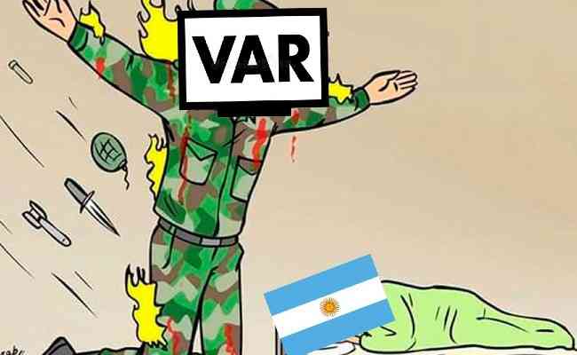 Memes de mais um pnalti para a Argentina
