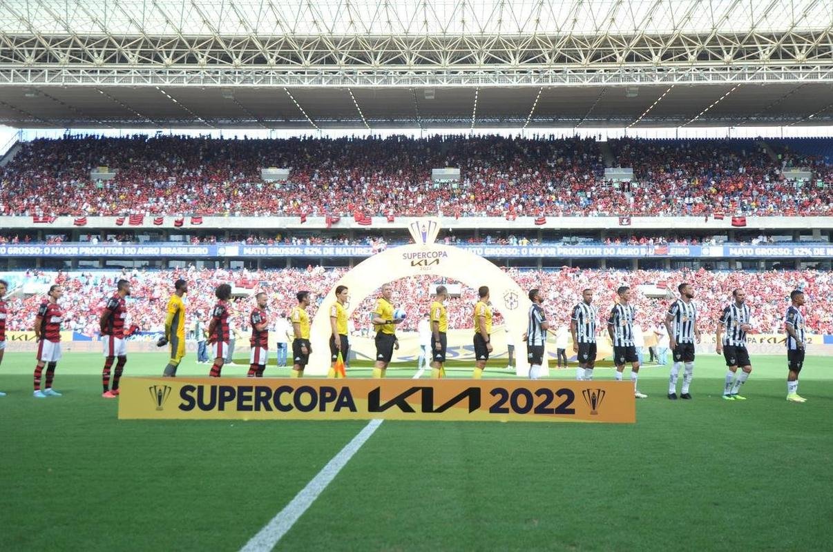 Fotos da final da Supercopa do Brasil, na Arena Pantanal, em Cuiab, entre Atltico e Flamengo