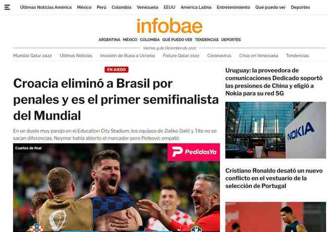 Infobae, da Argentina