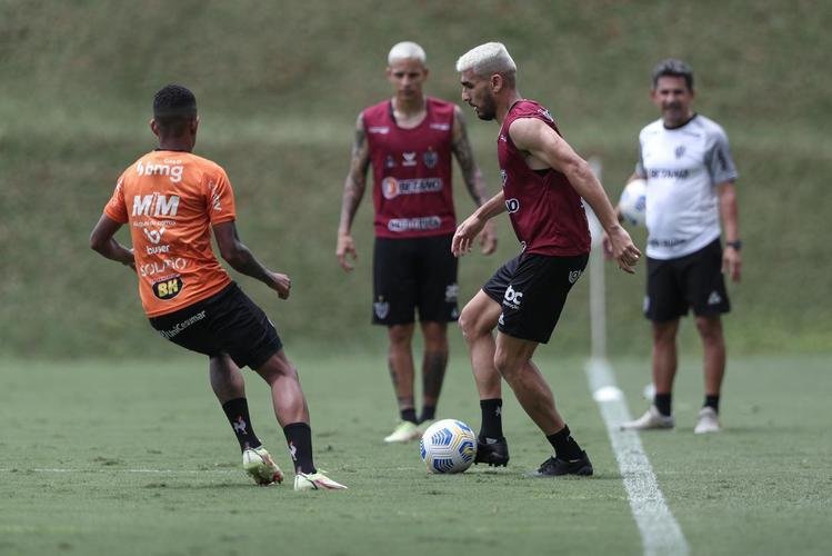 Treinamento do Atlético neste sábado, após o título brasileiro