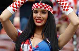 Torcida croata na grande final da Copa do Mundo, no Estdio Luzhniki, em Moscou