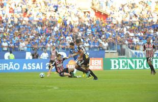 Fotos do jogo entre Cruzeiro e So Paulo