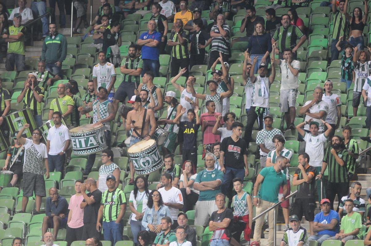 Fotos do segundo tempo da partida entre Amrica e Botafogo-SP, no Independncia 