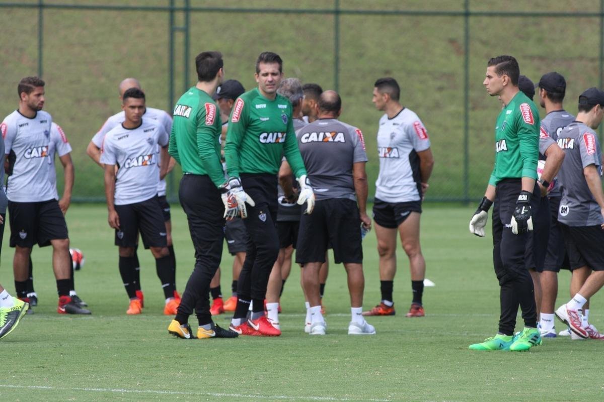 Imagens do treino do Atltico