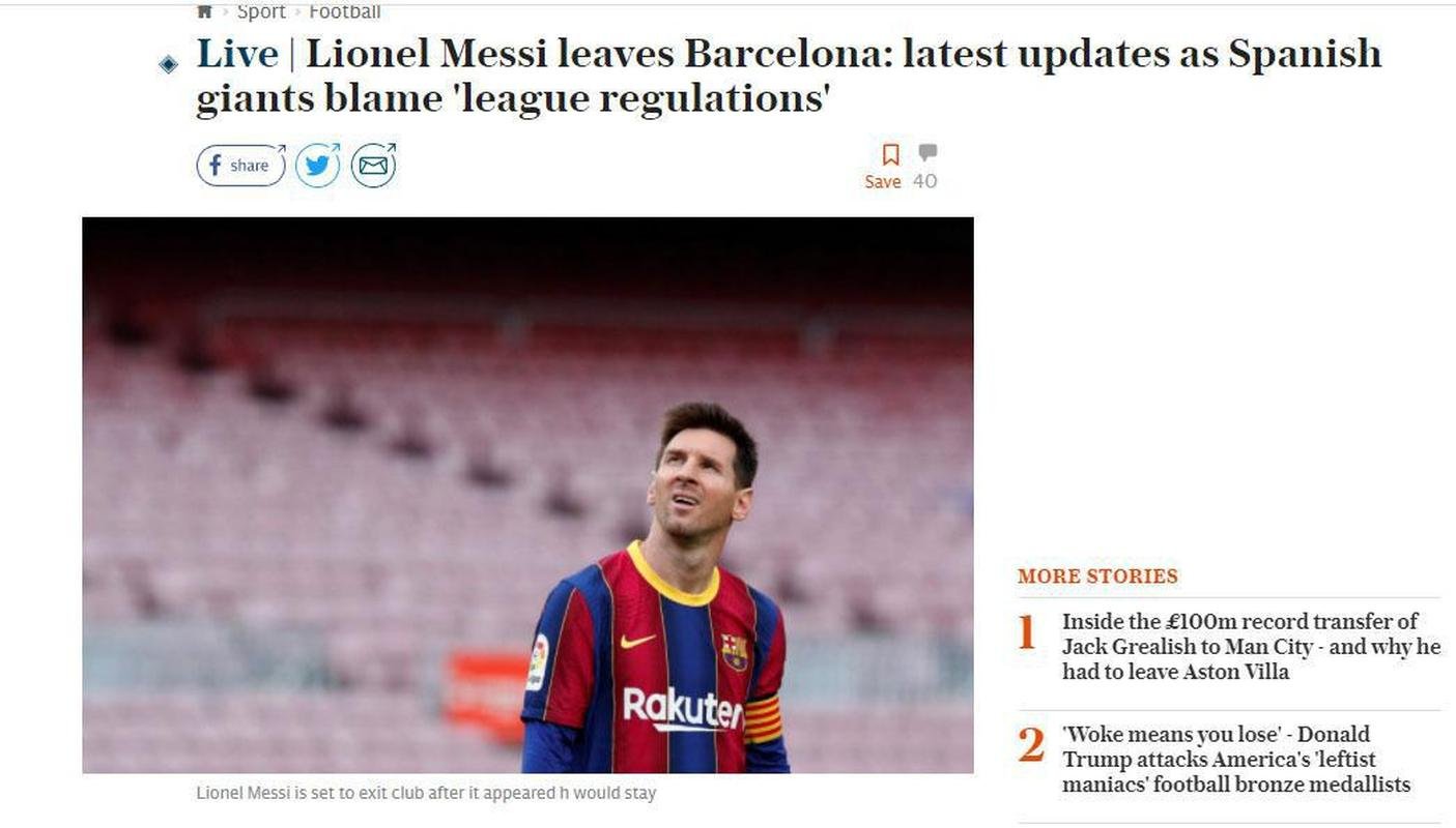 Telegraph, da Inglaterra