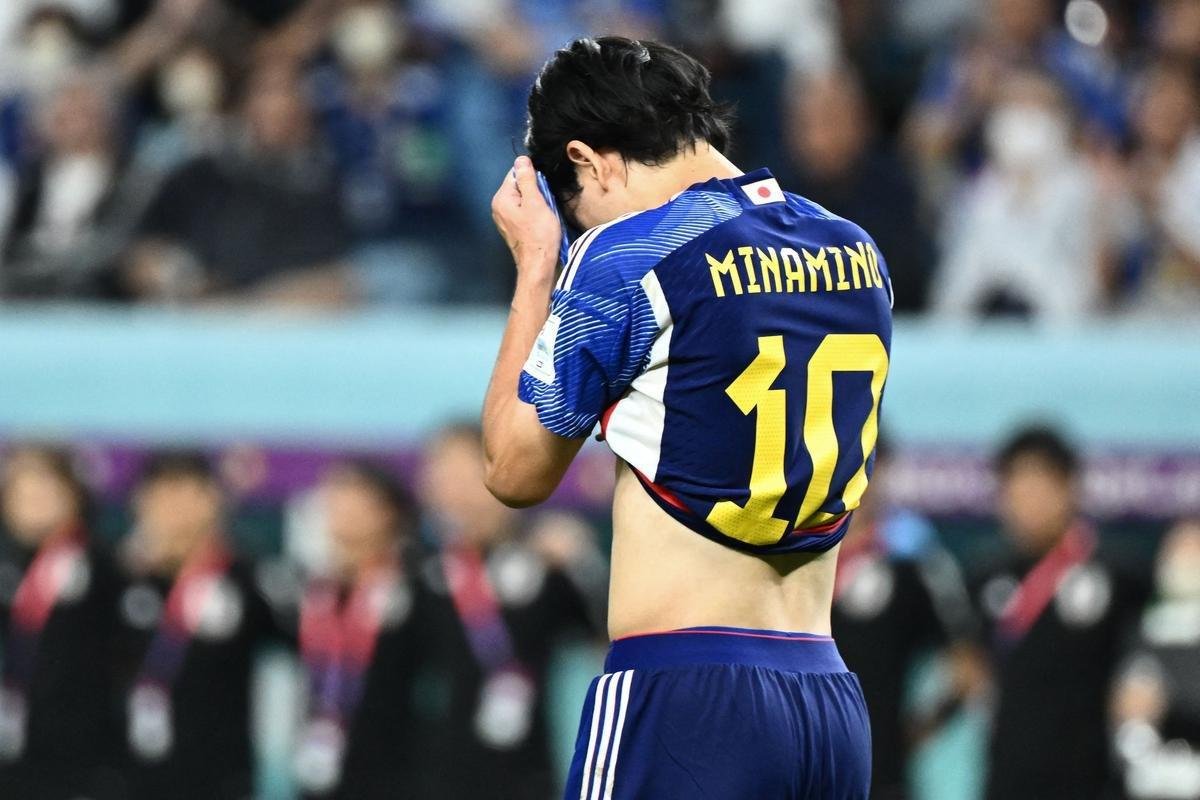 Cobranas de pnaltis no jogo Japo e Crocia, pelas oitavas de final da Copa do Mundo.