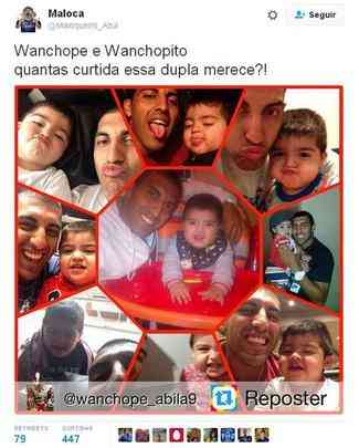 Filho de Ramn bila, pequeno Valentino, de 2 anos, herdou apelido do pai e virou 'Wanchopito'