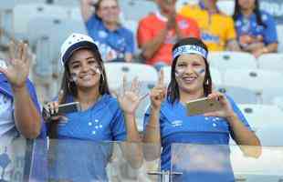 Imagens das torcidas de Cruzeiro e So Paulo no Mineiro