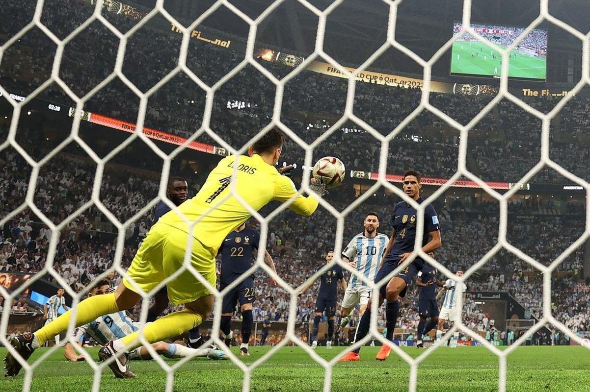 As melhores imagens da final da Copa do Mundo entre Argentina e Frana, no Estdio Icnico de Lusail, no Catar