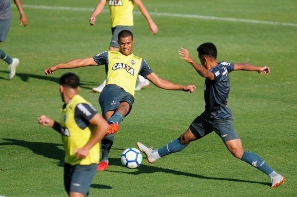 Nesta quarta-feira, os reservas do Atltico realizaram um treino coletivo contra o time sub-20 do Galo