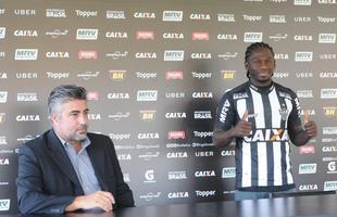 Yimmi Char - Contratao mais cara da histria do Atltico, Char foi titular absoluto desde sua chegada ao Galo, em junho de 2018. No primeiro ano pelo alvinegro foram 22 jogos, com um gol marcado e seis assistncias.