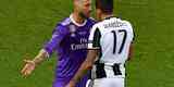 Imagens do primeiro tempo da grande deciso da Liga, entre Juventus e Real Madrid, em Cardiff
