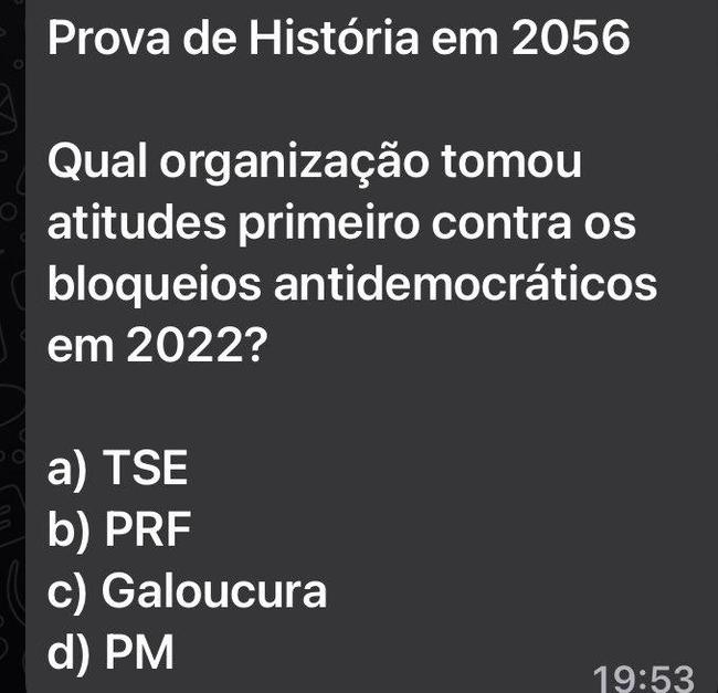 Galoucura foi celebrada pelos críticos dos atos antidemocráticos em todo o Brasil