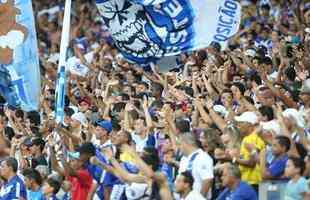 Galeria de fotos da torcida do Cruzeiro no empate em 0 a 0 com o Santos, no Mineiro