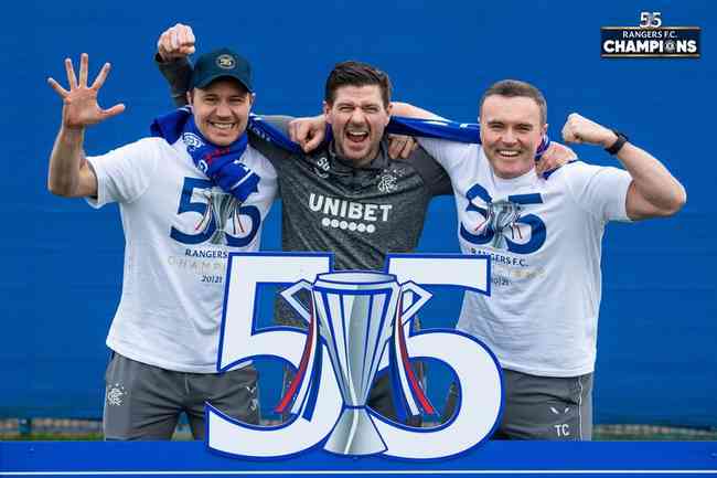 Rangers conquistou seu 55 ttulo do Campeonato Escocs