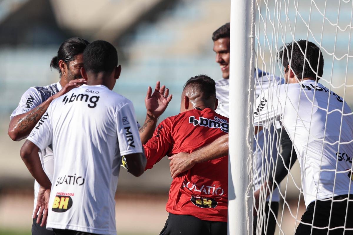 Atlético teve atividade no Estádio Olímpico Brígido Iriarte, em Caracas, antes da estreia na Libertadores
