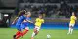 Imagens do duelo entre Frana e Colmbia, no Mineiro, pelo torneio de futebol feminino do Rio 2016