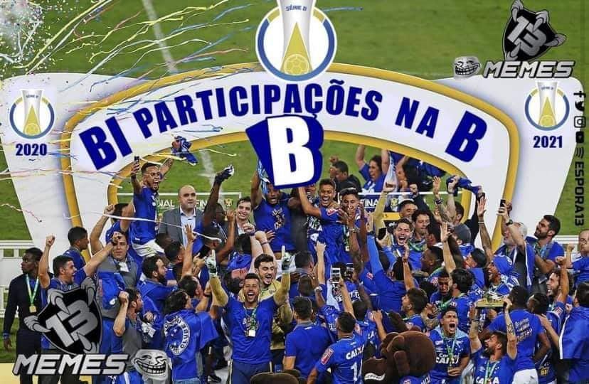 Cruzeiro empata com Cuiabá e praticamente sepulta chance de volta à Série A em 2021. Com permanência quase certa na Segundona por mais um ano, rivais tiram sarro nas redes sociais.