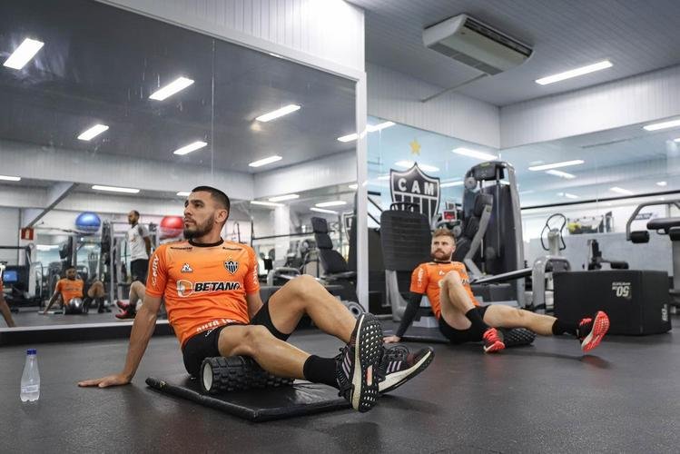 Fotos do treino do Atlético antes da viagem para a Argentina