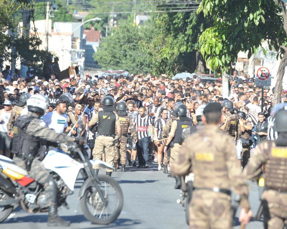 Torcida do Atltico na deciso do Campeonato Mineiro, no Independncia