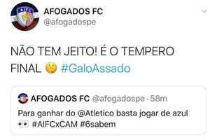 Memes da eliminao do Atltico na Copa do Brasil para o modesto Afogados, de Pernambuco. Galo empatou por 2 a 2 no tempo normal e foi superado por 7 a 6 nos pnaltis