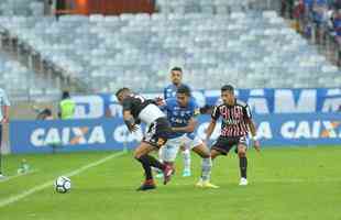 Fotos do jogo entre Cruzeiro e So Paulo