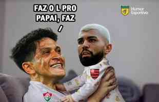 Vitria do Fluminense sobre o Flamengo rende memes nas redes sociais; Vitor Pereira  principal alvo da zoao 