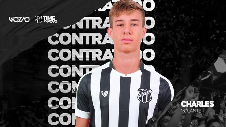 O Ceará anunciou a contratação do volante Charles, que estava no Sport