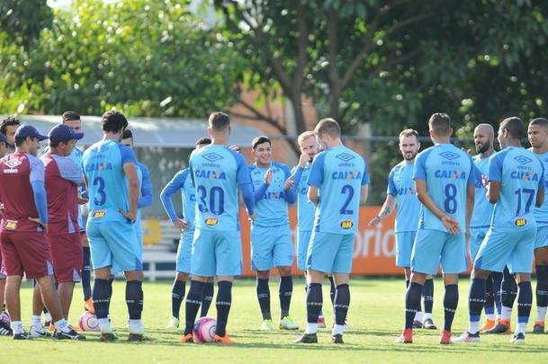 Fotos do ltimo treino do Cruzeiro antes do jogo diante do Tupi, pela semifinal do Campeonato Mineiro