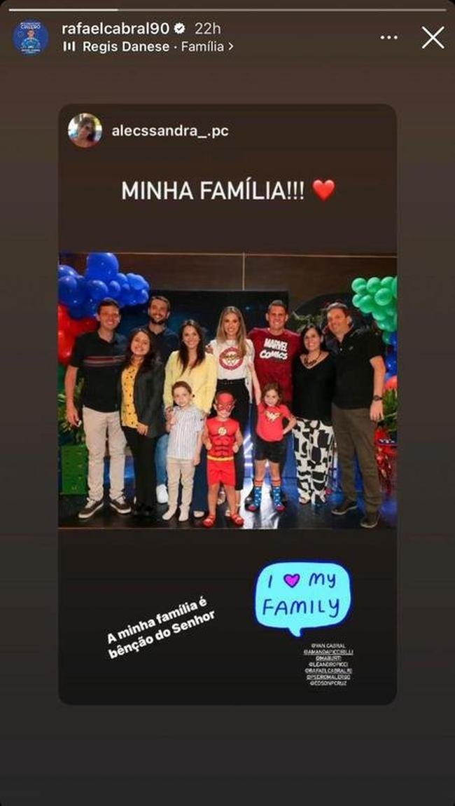 Rafael Cabral � outro jogador do Cruzeiro que curte o per�odo de descanso ao lado da fam�lia e amigos