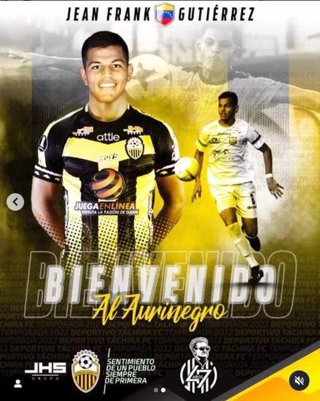 Jean Frank Gutirrez, zagueiro (Deportivo Tchira-VEN)